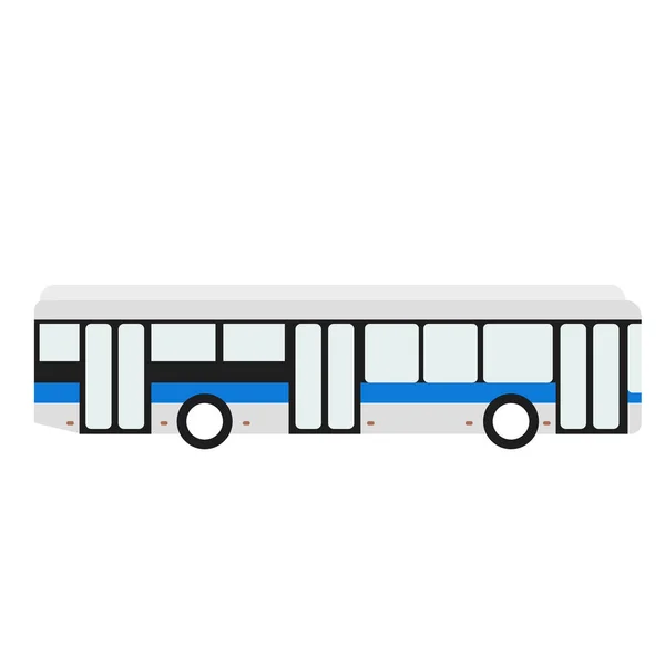 City bus flat illustration — Stock Vector