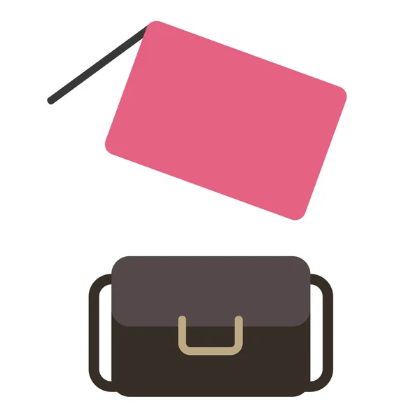 Purse flat illustration — Stock Vector