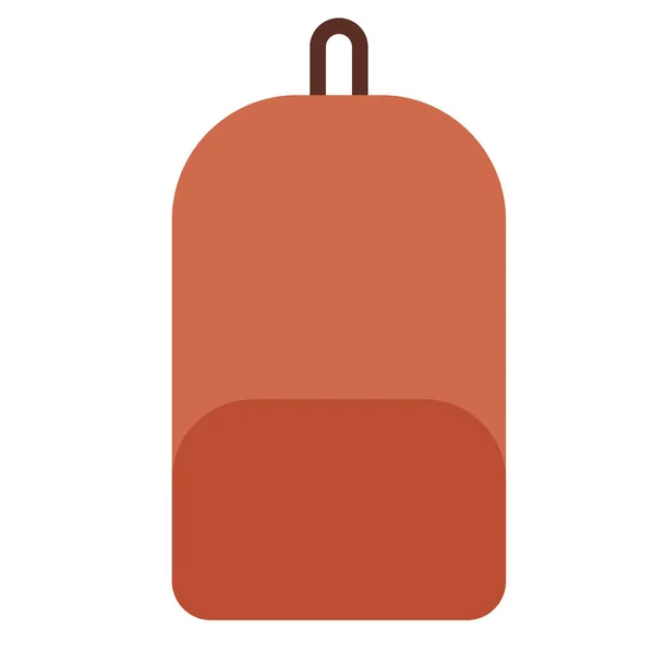 Rucksack flach Illustration — Stockvektor