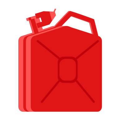 Kırmızı JERRYCAN düz Illustration