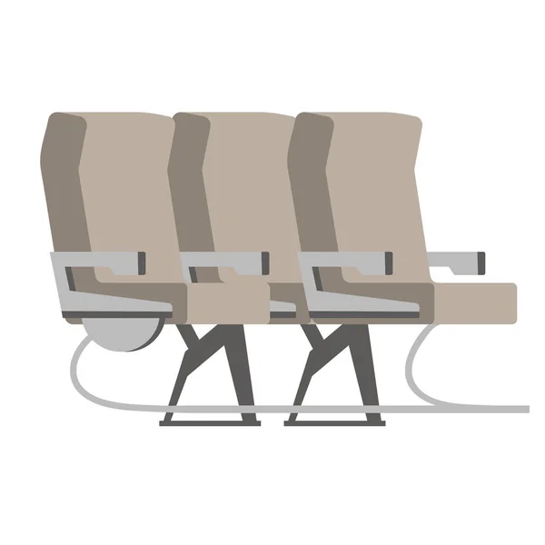 Sitze flach abgebildet — Stockvektor