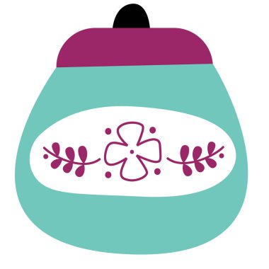 Pot düz illüstrasyon