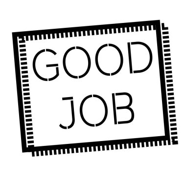 Beyaz iyi iş damgası