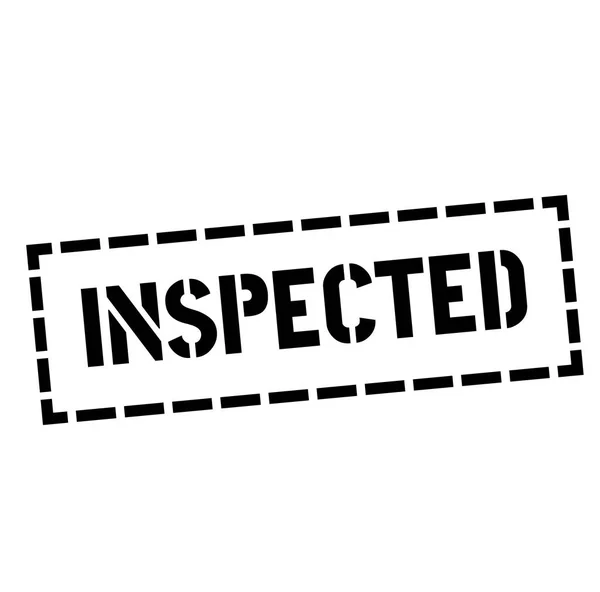 Sello INSPECTADO en blanco — Vector de stock