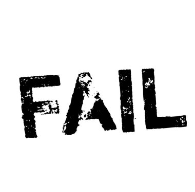 Beyaz üzerine başarısız damga