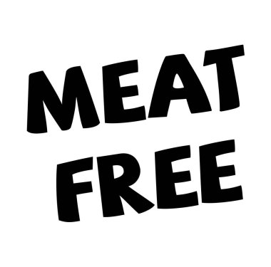 Beyaz üzerinde et ücretsiz damga