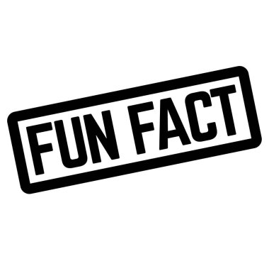 Beyaz üzerinde eğlenceli Fact damgası