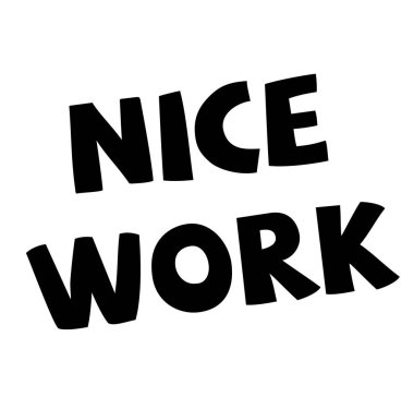 Beyaz iyi iş damgası