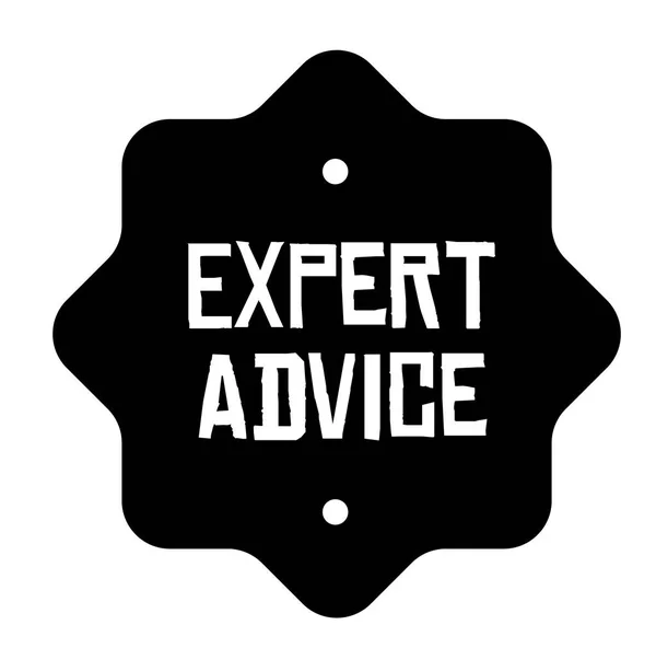 Марка EXPERT ADVICE на белом — стоковый вектор