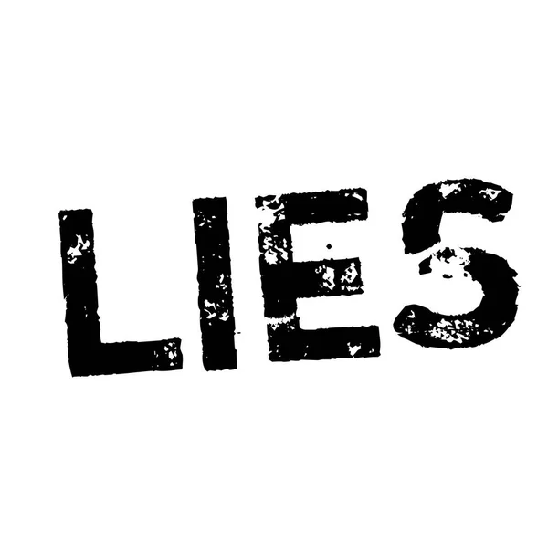 Sello LIES en blanco — Vector de stock