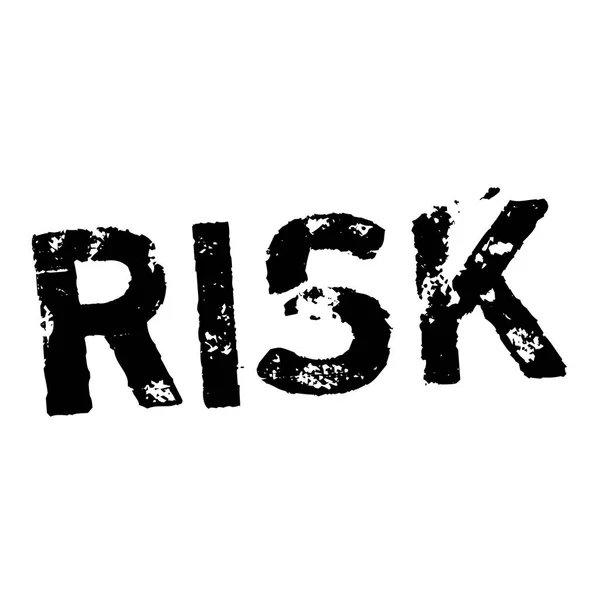 Timbre RISK sur blanc — Image vectorielle