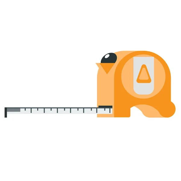 Tape measure flat illustration on white — Stock Vector