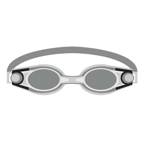 Gafas planas ilustración en blanco — Vector de stock