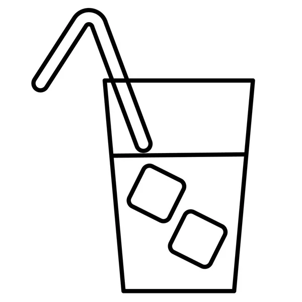 Cocktail flat illustration on white — Stock Vector