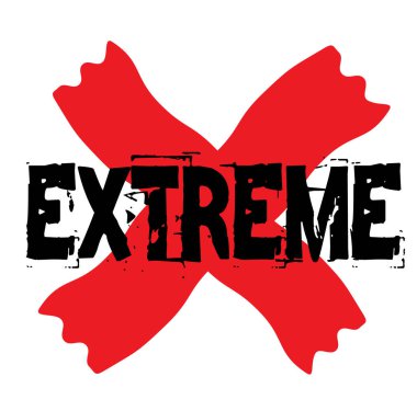 Beyaz arka planda aşırı damga