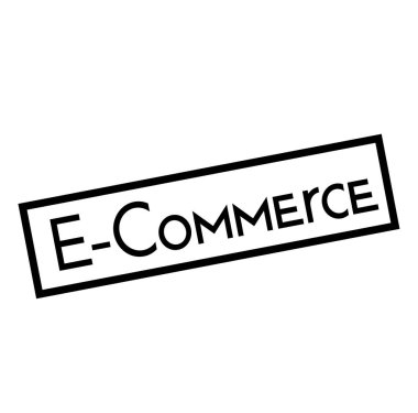 Beyaz arka planda E-Ticaret damgası