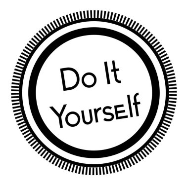 Beyaz arka planda Kendiniz damga yapın