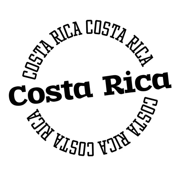 Carimbo COSTA RICA sobre fundo branco — Vetor de Stock