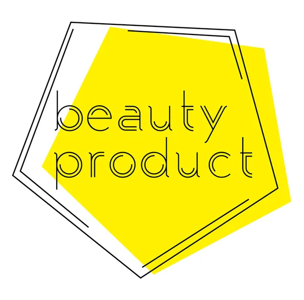 Марка BEAUTY PRODUCT на білому тлі — стоковий вектор