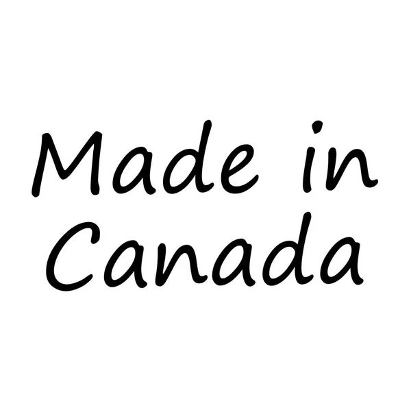 Made In Canada beyaz arka plan damgası — Stok Vektör