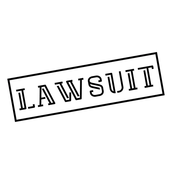 LAWSUIT stamp on white background — Stock Vector