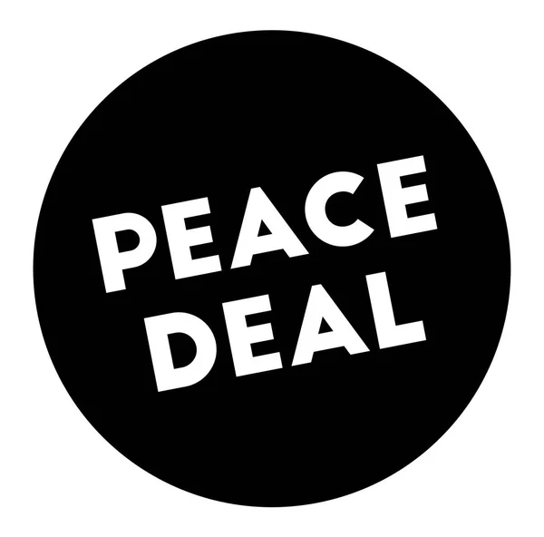 白色背景上的和平协议印章 — 图库矢量图片