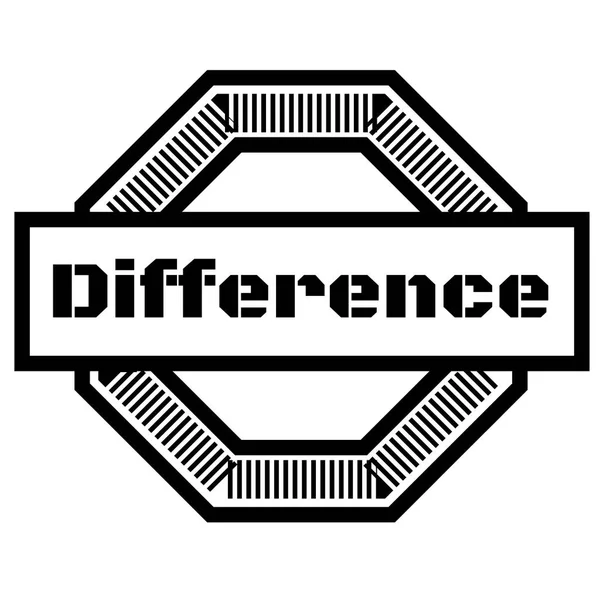 Штамп DIFFERENCE на белом фоне — стоковый вектор