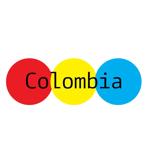 COLOMBIA stamp on white background — Stock Vector