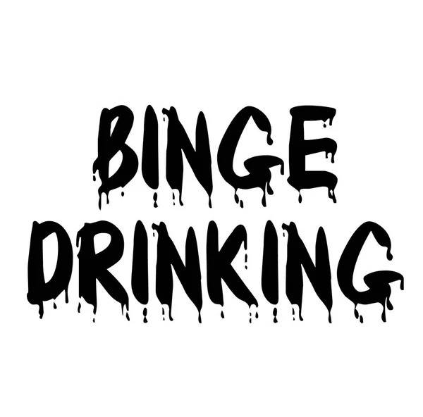 Марка BINGE DRINKING на білому тлі — стоковий вектор