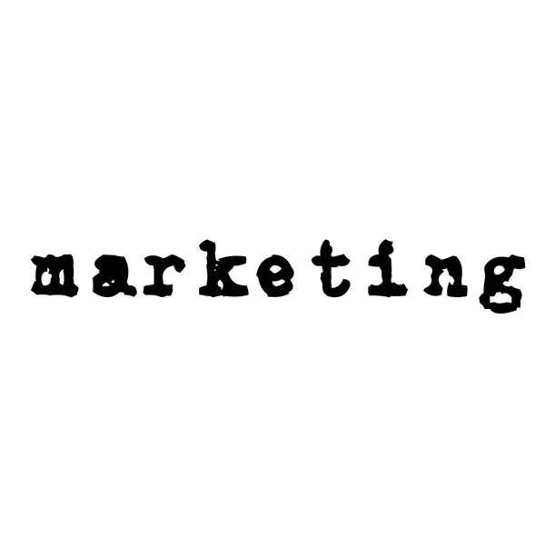 Marketing stempel op witte achtergrond — Stockvector