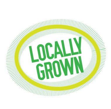 Beyaz üzerinde yerel olarak yetiştirilen damga