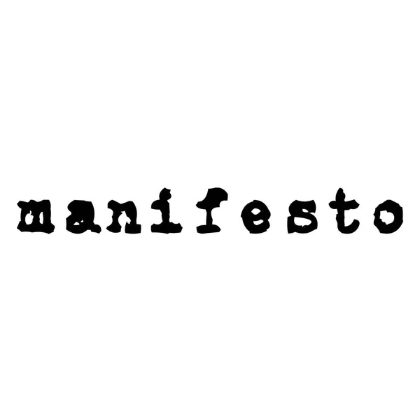 Manifest stämpel på vit bakgrund — Stock vektor
