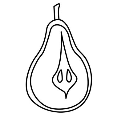 Armut el çizilmiş çizim arka planda izole