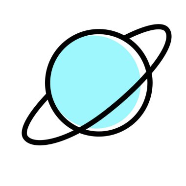 Mavi gezegen geometrik illüstrasyon arka planda izole