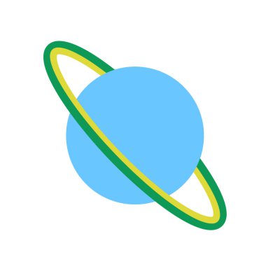 Mavi gezegen geometrik illüstrasyon arka planda izole