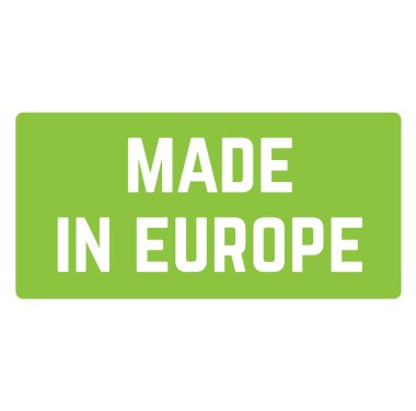 Made In Europe beyaz arka plan damgası