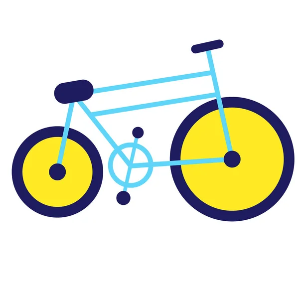 Bicicleta ilustração geométrica isolada no fundo — Vetor de Stock