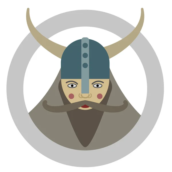 Viking geometrische illustratie geïsoleerd op achtergrond — Stockvector