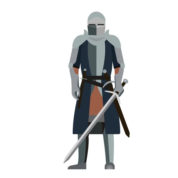 Геометрическая иллюстрация рыцаря на заднем плане — стоковый вектор