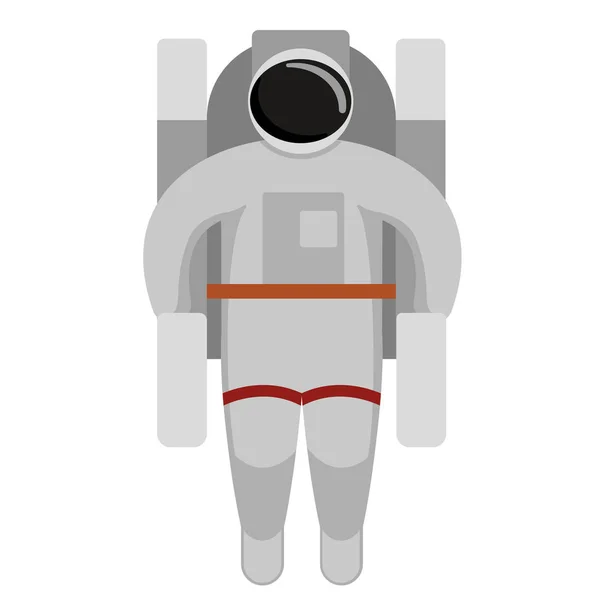 Геометрическая иллюстрация космонавта на заднем плане — стоковый вектор