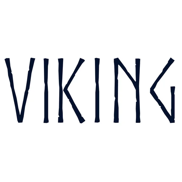 Ord viking geometrisk illustration isolerad på bakgrunden — Stock vektor