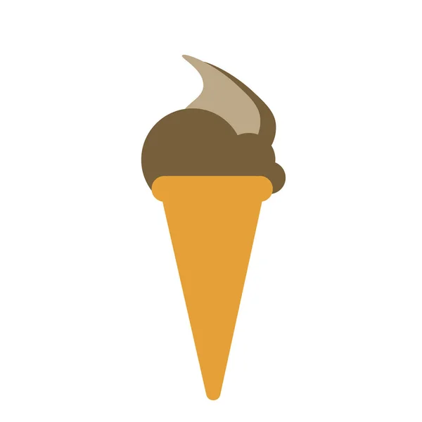 背景上隔离的冰淇淋几何插图 — 图库矢量图片