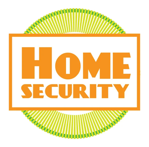 Sello HOME SECURITY sobre fondo blanco — Vector de stock