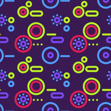 Dairesel şekilli, soyut, pürüzsüz desen tasarımı