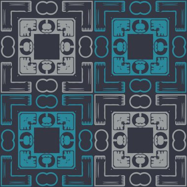 Dikdörtgen geometrik bilgisayar oluşturulmuş dikişsiz tasarım