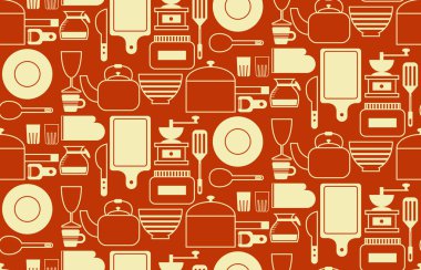 Mutfak deseni dikişsiz geometrik tasarım