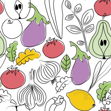 Gıda desenli, el yapımı.