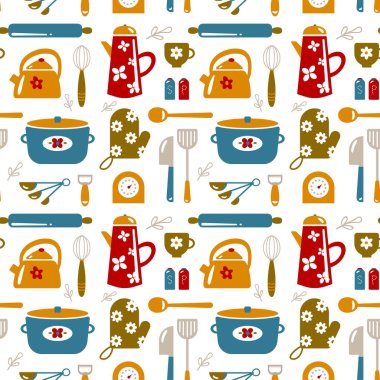 Mutfak dikişsiz desen dekoratif tasarım