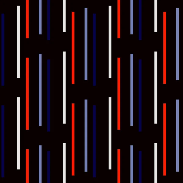 Geometrisches abstraktes, nahtloses Muster mit Streifen — Stockvektor
