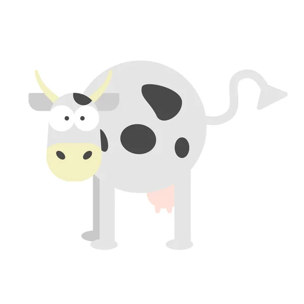 Cow flat illustration design graphic — Stock Vector